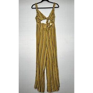 Capulet Revolve Striped Ariane Cut Out Tie Front Keyhole Jumpsuit Womens Size XS